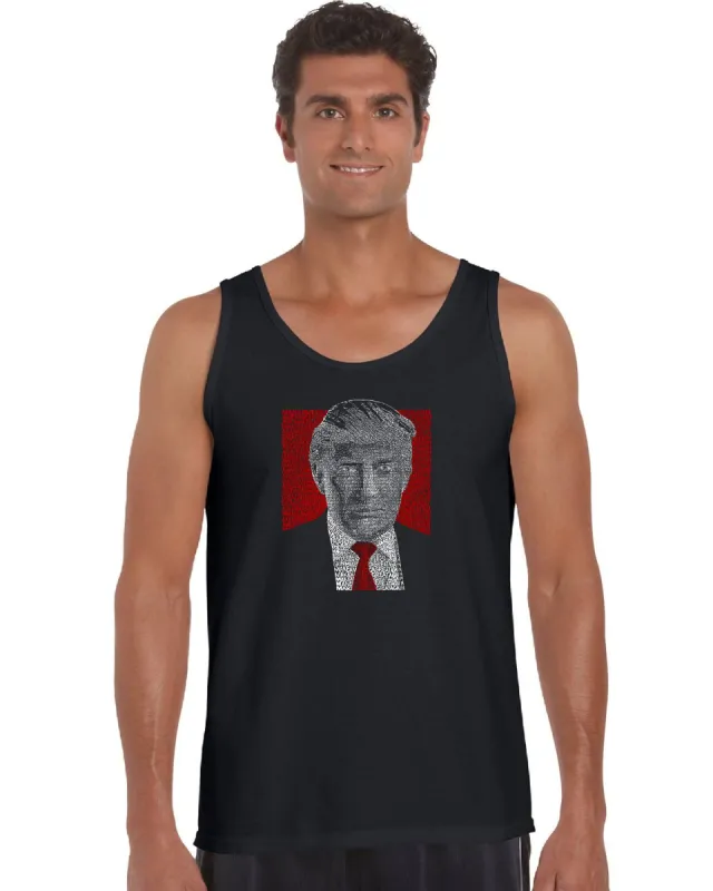 TRUMP Make America Great Again - Men's Word Art Tank Top sold by LA Pop Art