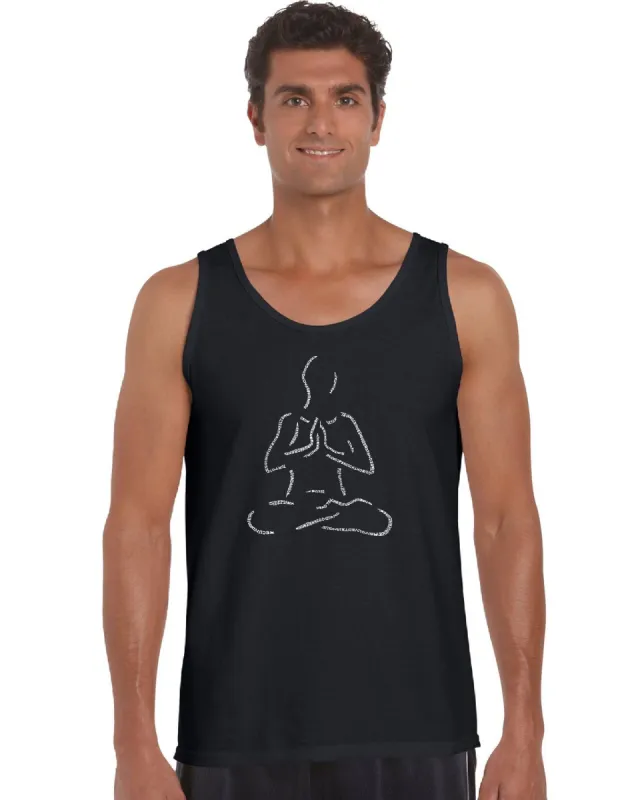 POPULAR YOGA POSES - Men's Word Art Tank Top sold by LA Pop Art