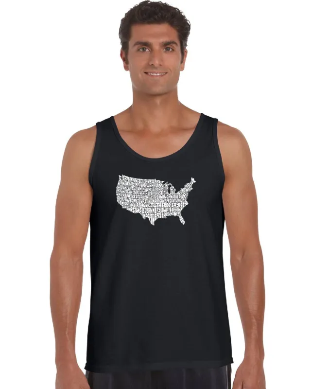 THE STAR SPANGLED BANNER - Men's Word Art Tank Top sold by LA Pop Art