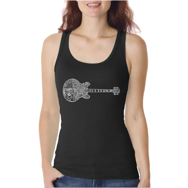 Blues Legends  - Women's Word Art Tank Top sold by LA Pop Art