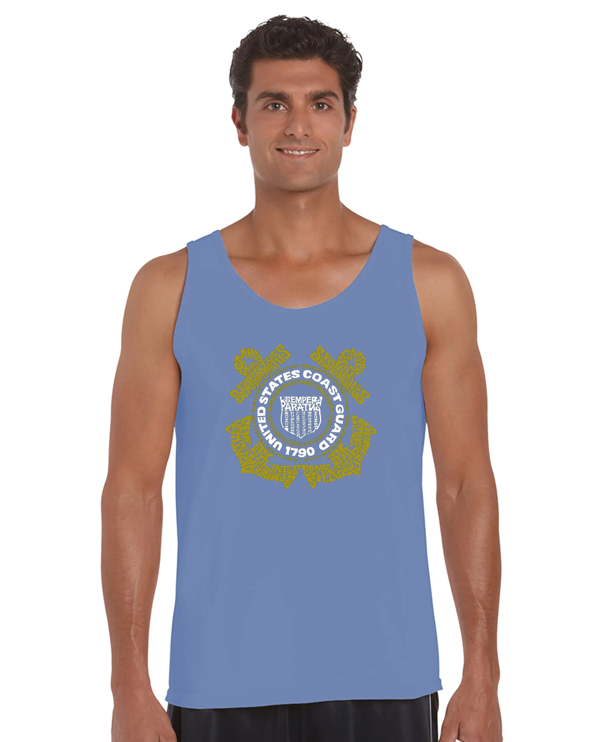 Coast Guard - Men's Word Art Tank Top sold by LA Pop Art product image thumbnail 3