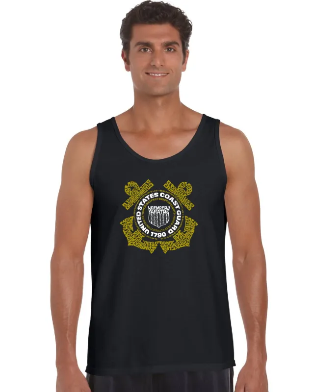 Coast Guard - Men's Word Art Tank Top sold by LA Pop Art