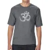Poses OM - Men's Tall Word Art T-Shirt sold by LA Pop Art