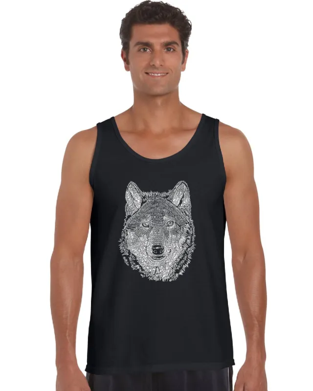 Wolf - Men's Word Art Tank Top sold by LA Pop Art