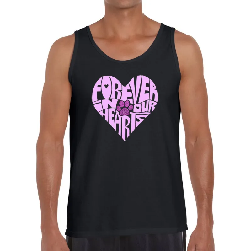 Forever In Our Hearts - Men's Word Art Tank Top sold by LA Pop Art