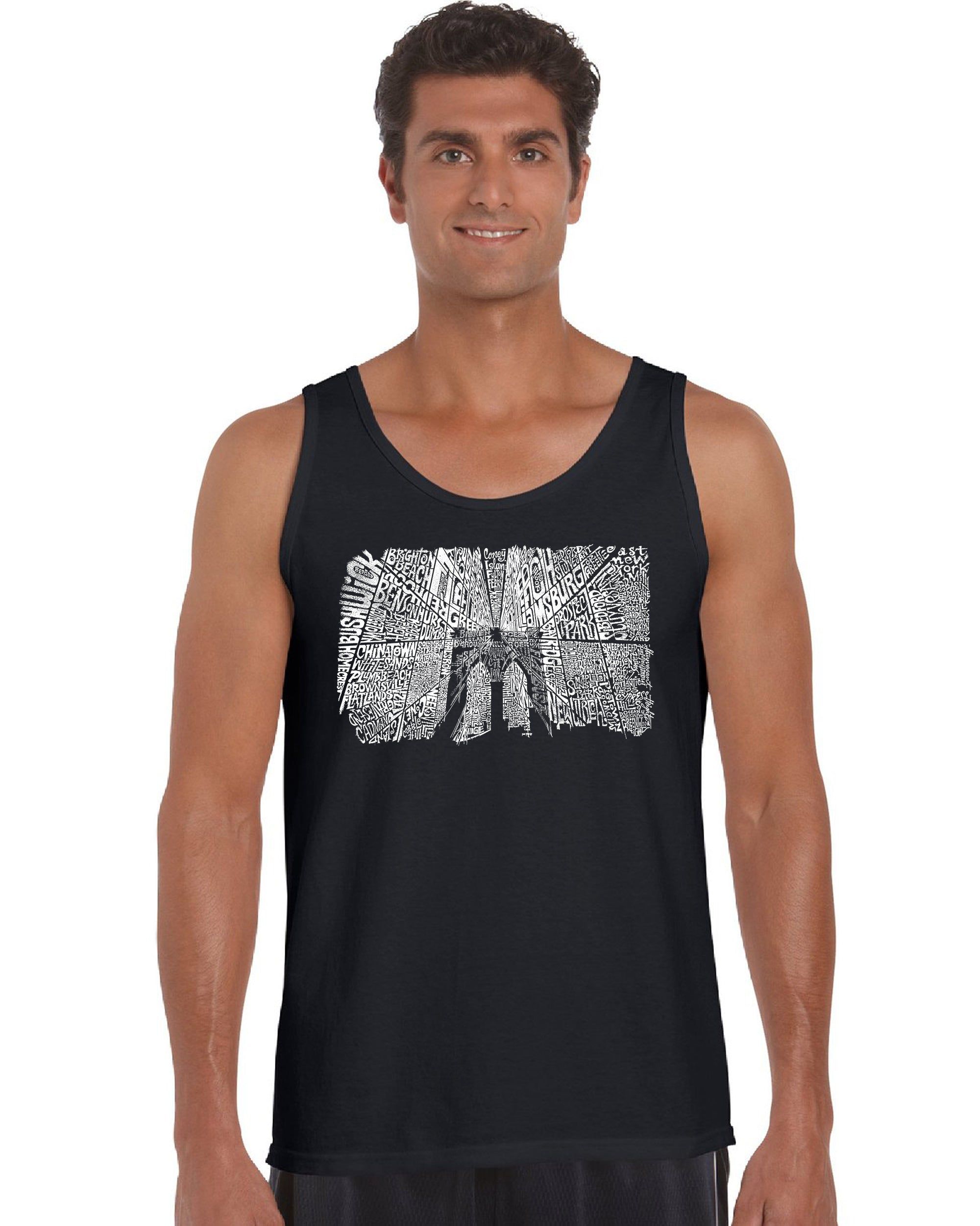 Brooklyn Bridge - Men's Word Art Tank Top sold by LA Pop Art