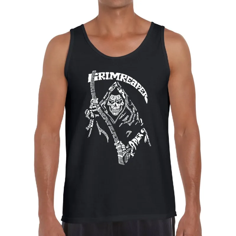 Grim Reaper  - Men's Word Art Tank Top sold by LA Pop Art