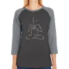 POPULAR YOGA POSES - Women's Raglan Baseball Word Art T-Shirt sold by LA Pop Art
