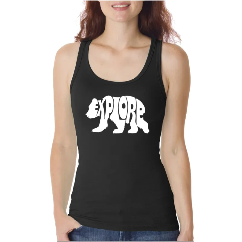 Explore - Women's Word Art Tank Top sold by LA Pop Art