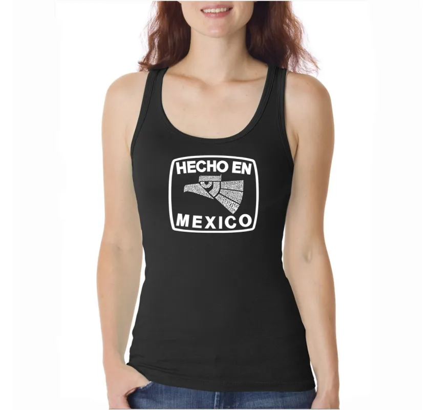 HECHO EN MEXICO  - Women's Word Art Tank Top sold by LA Pop Art