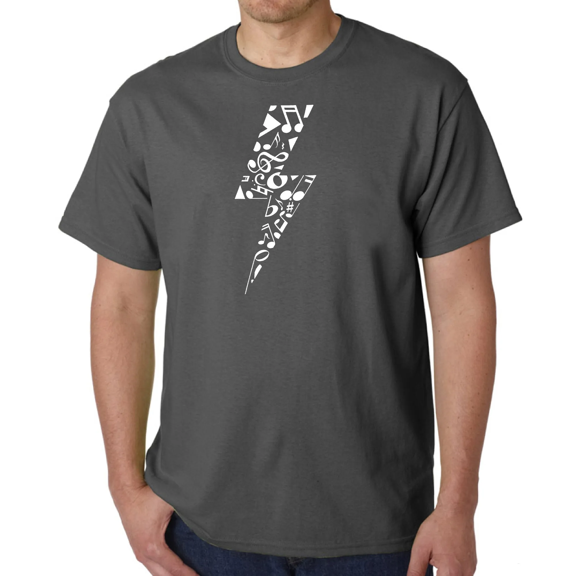 Lightning Bolt - Men's Word Art T-Shirt sold by LA Pop Art product image thumbnail 5