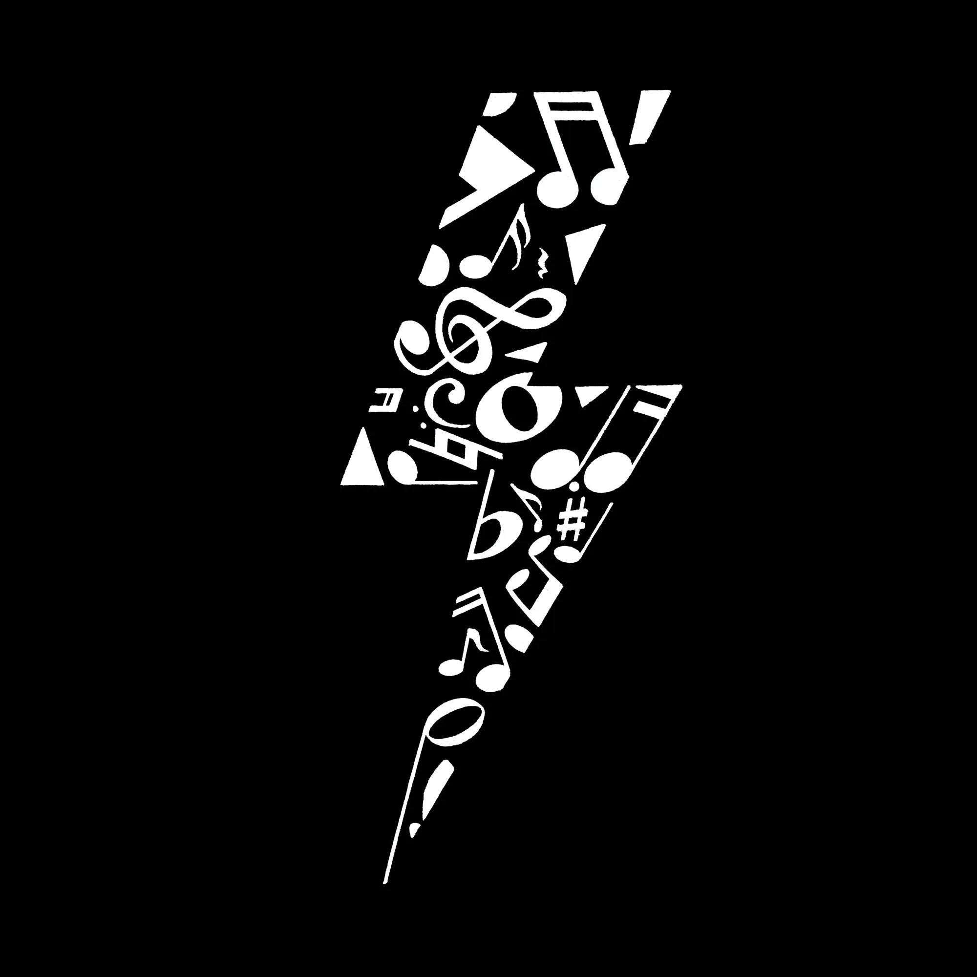 Lightning Bolt - Men's Word Art T-Shirt sold by LA Pop Art product image thumbnail 2