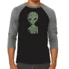 Alien - Men's Raglan Baseball Word Art T-Shirt sold by LA Pop Art