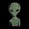 Alien - Men's Raglan Baseball Word Art T-Shirt sold by LA Pop Art
