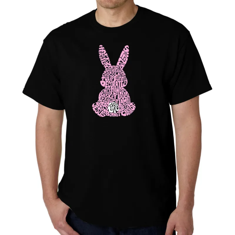 Easter Bunny - Men's Word Art T-Shirt sold by LA Pop Art