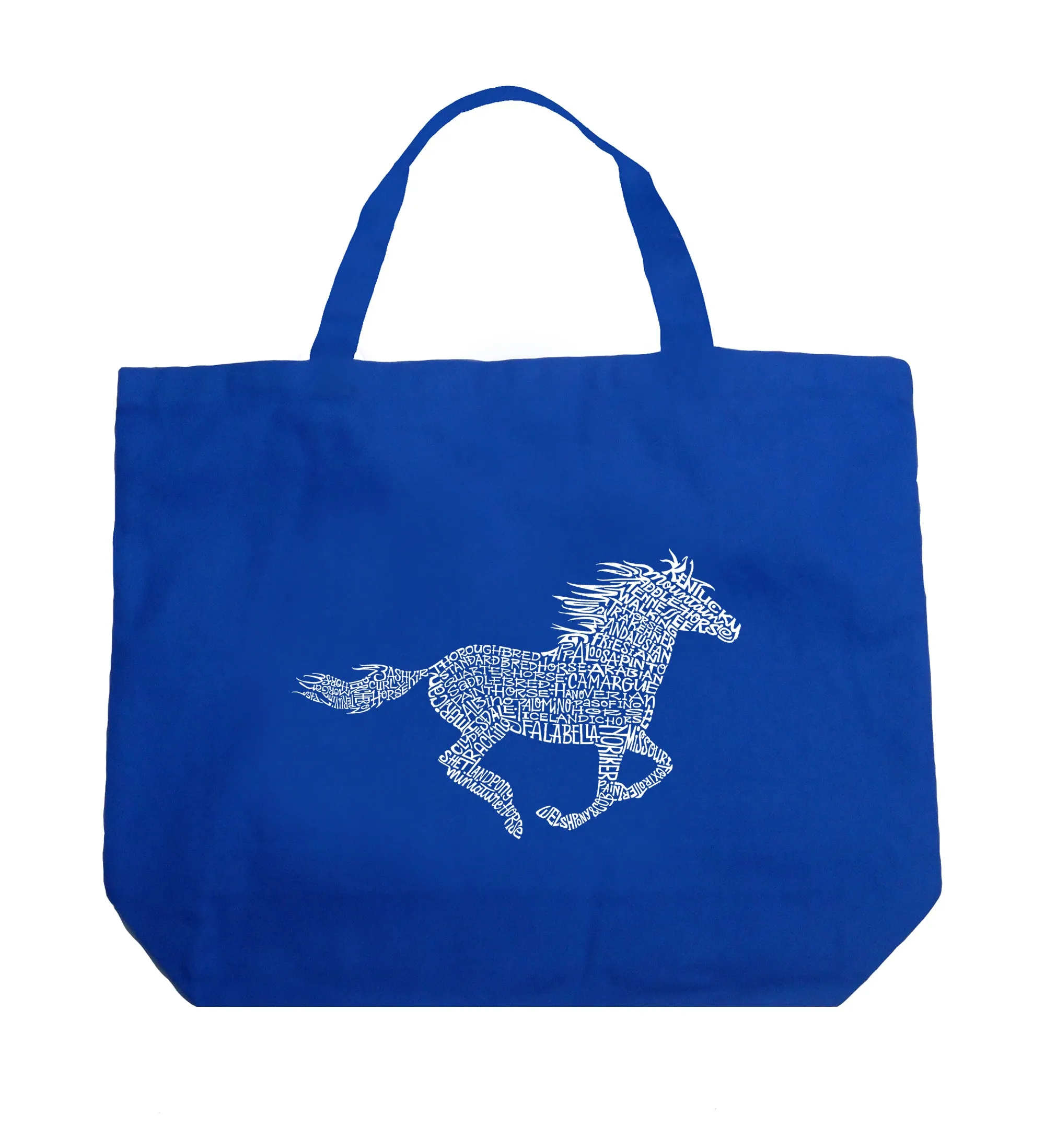 Horse Breeds - Large Word Art Tote Bag sold by LA Pop Art product image thumbnail 5