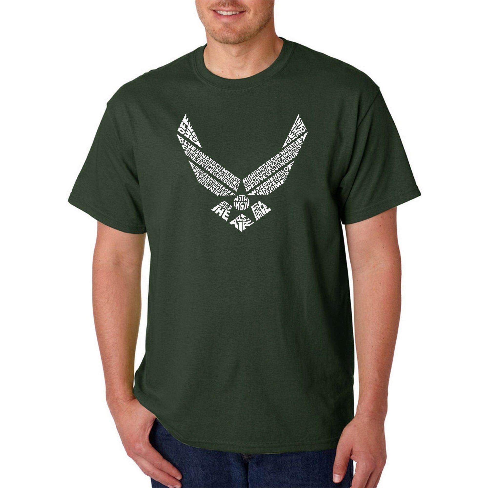 LYRICS TO THE AIR FORCE SONG - Men's Word Art T-Shirt sold by LA Pop Art product image thumbnail 4