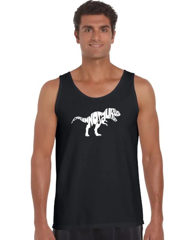 TYRANNOSAURUS REX - Men's Word Art Tank Top sold by LA Pop Art