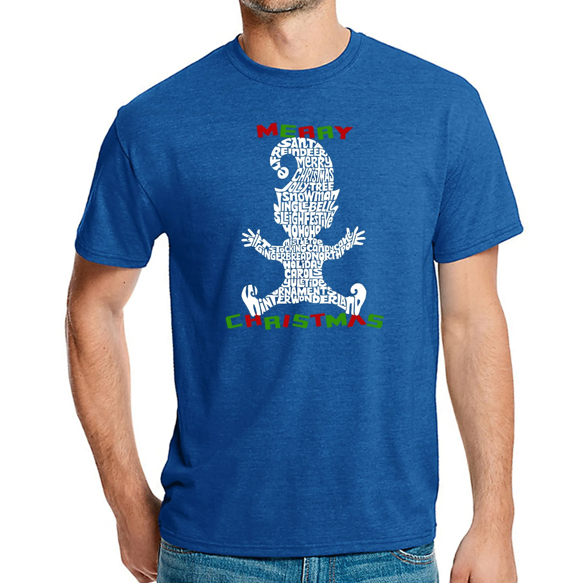 Christmas Elf - Men's Premium Blend Word Art T-Shirt sold by LA Pop Art product image thumbnail 4