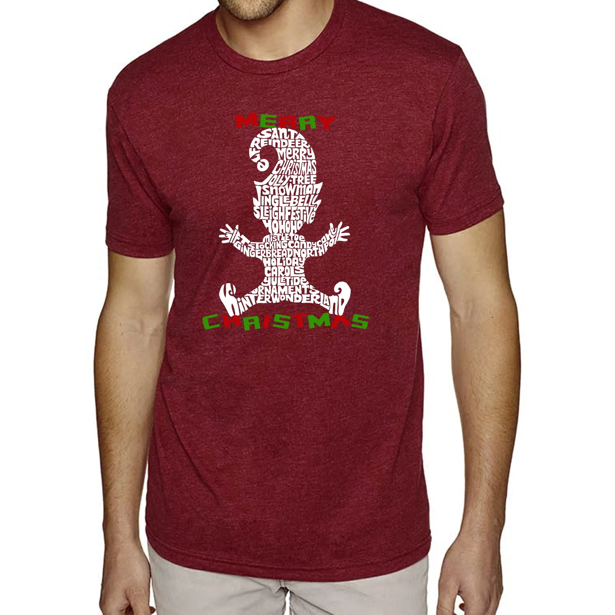 Christmas Elf - Men's Premium Blend Word Art T-Shirt sold by LA Pop Art product image thumbnail 5