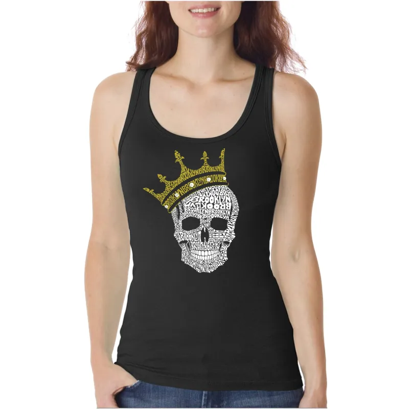 Brooklyn Crown  - Women's Word Art Tank Top sold by LA Pop Art