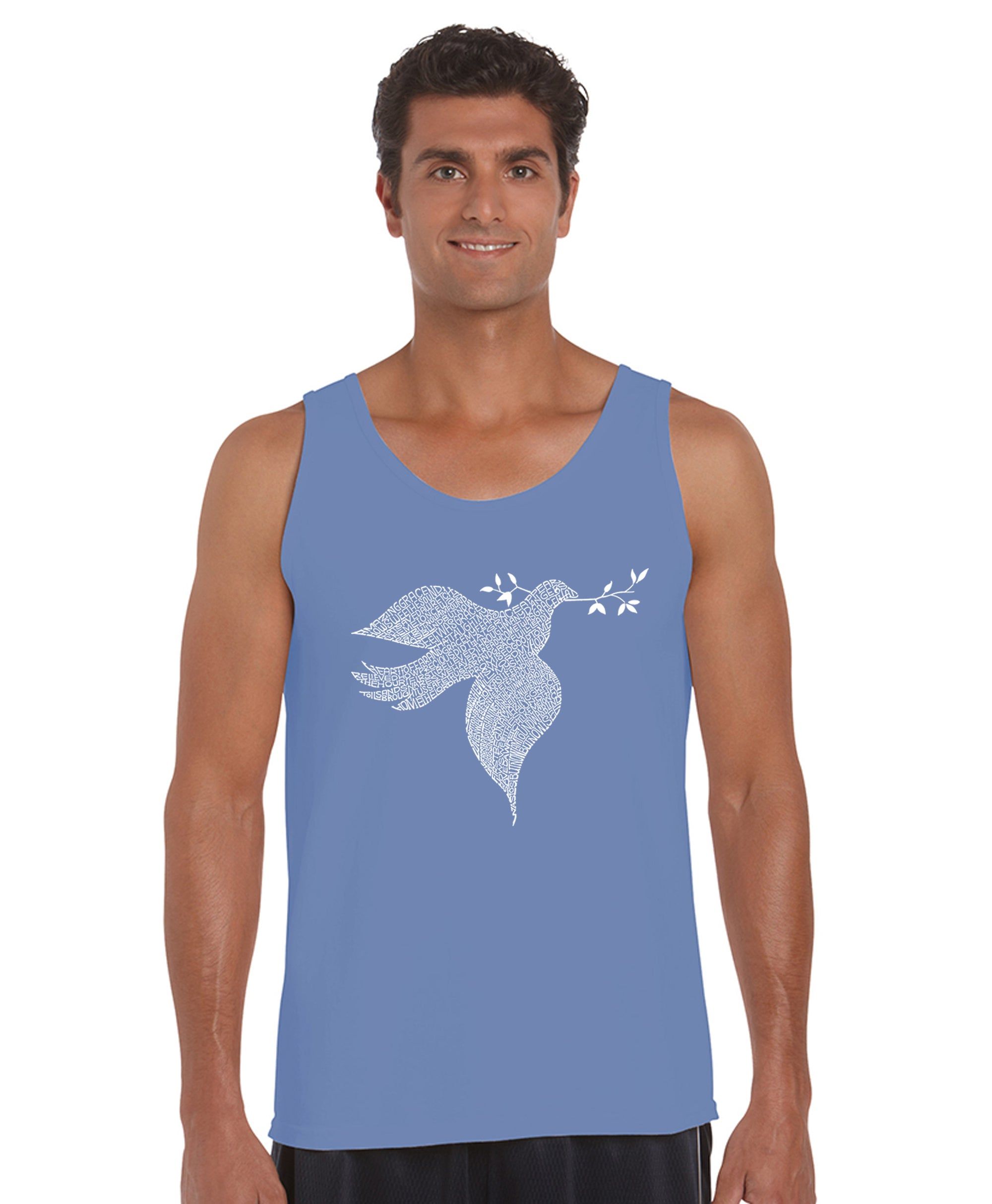 Dove - Men's Word Art Tank Top sold by LA Pop Art product image thumbnail 3
