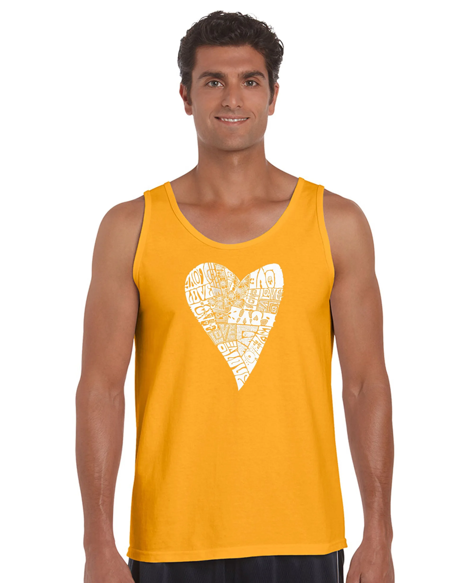 Lots of Love - Men's Word Art Tank Top sold by LA Pop Art product image thumbnail 4