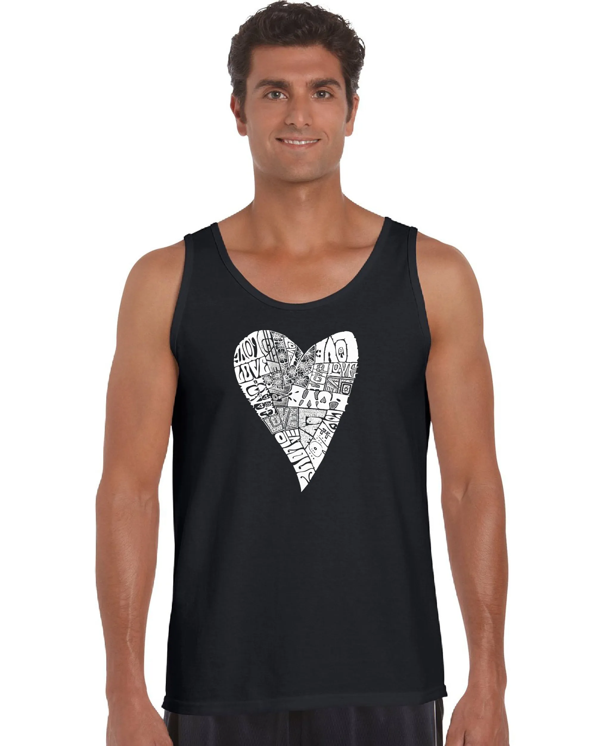 Lots of Love - Men's Word Art Tank Top sold by LA Pop Art