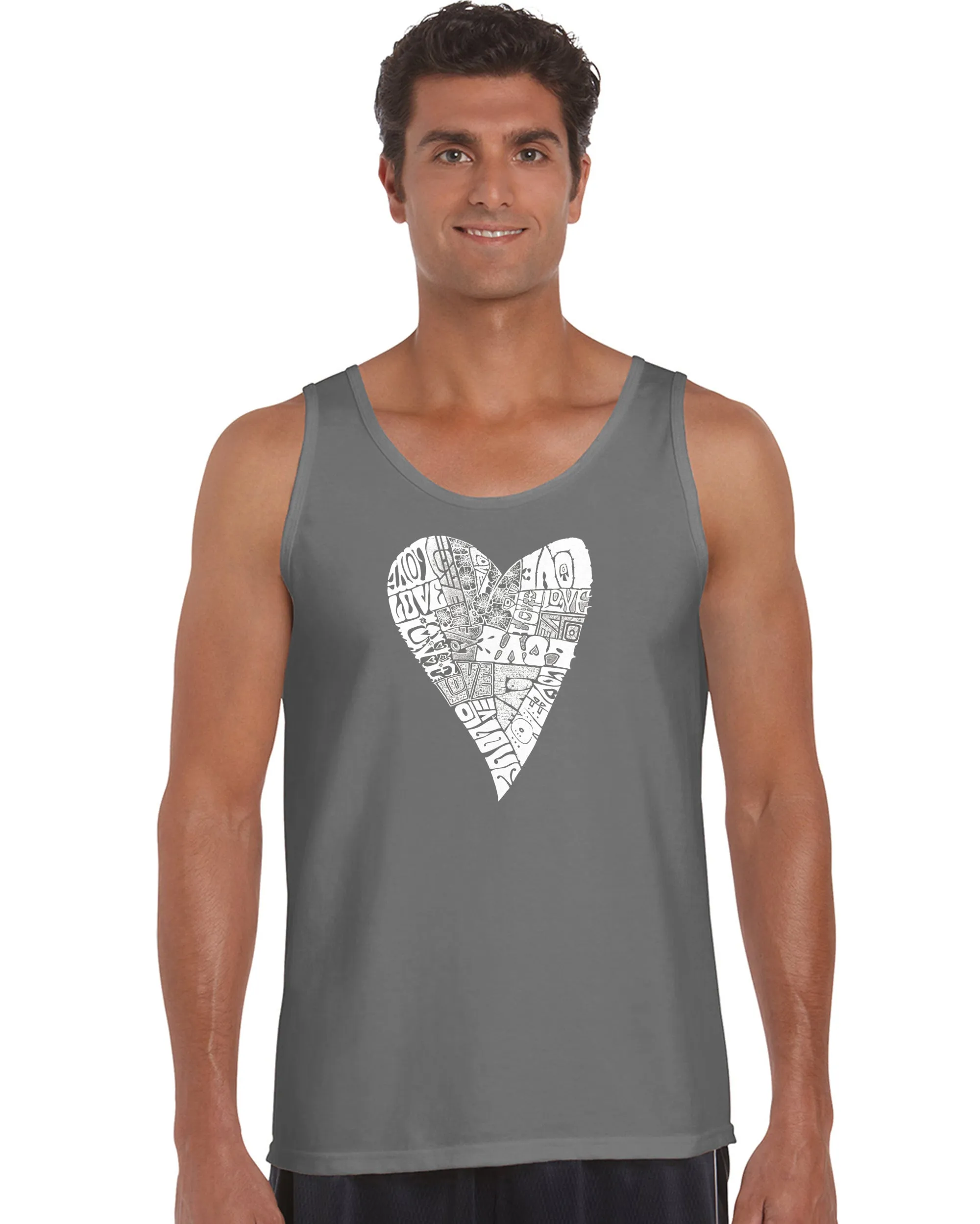 Lots of Love - Men's Word Art Tank Top sold by LA Pop Art product image thumbnail 5