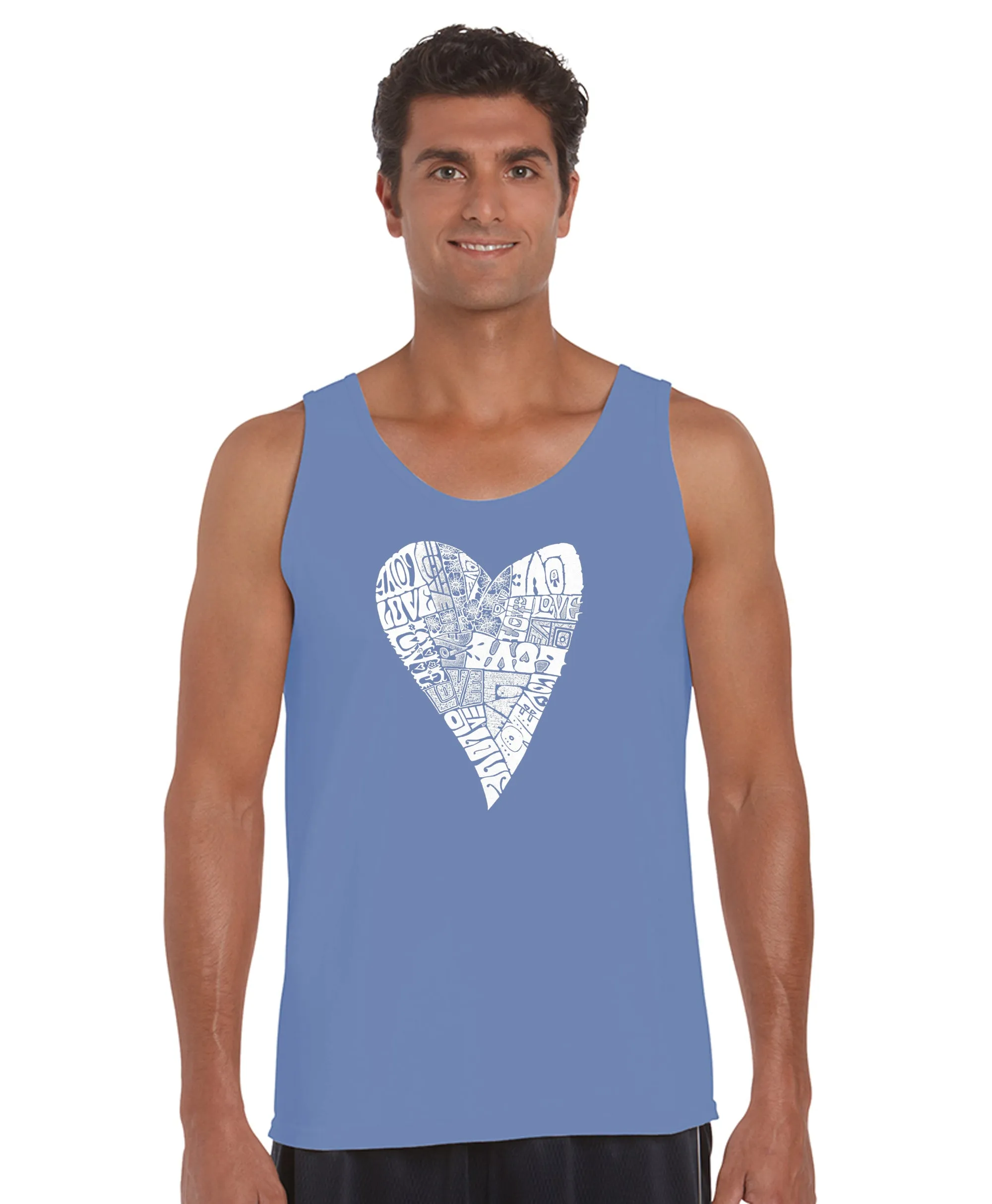 Lots of Love - Men's Word Art Tank Top sold by LA Pop Art product image thumbnail 3