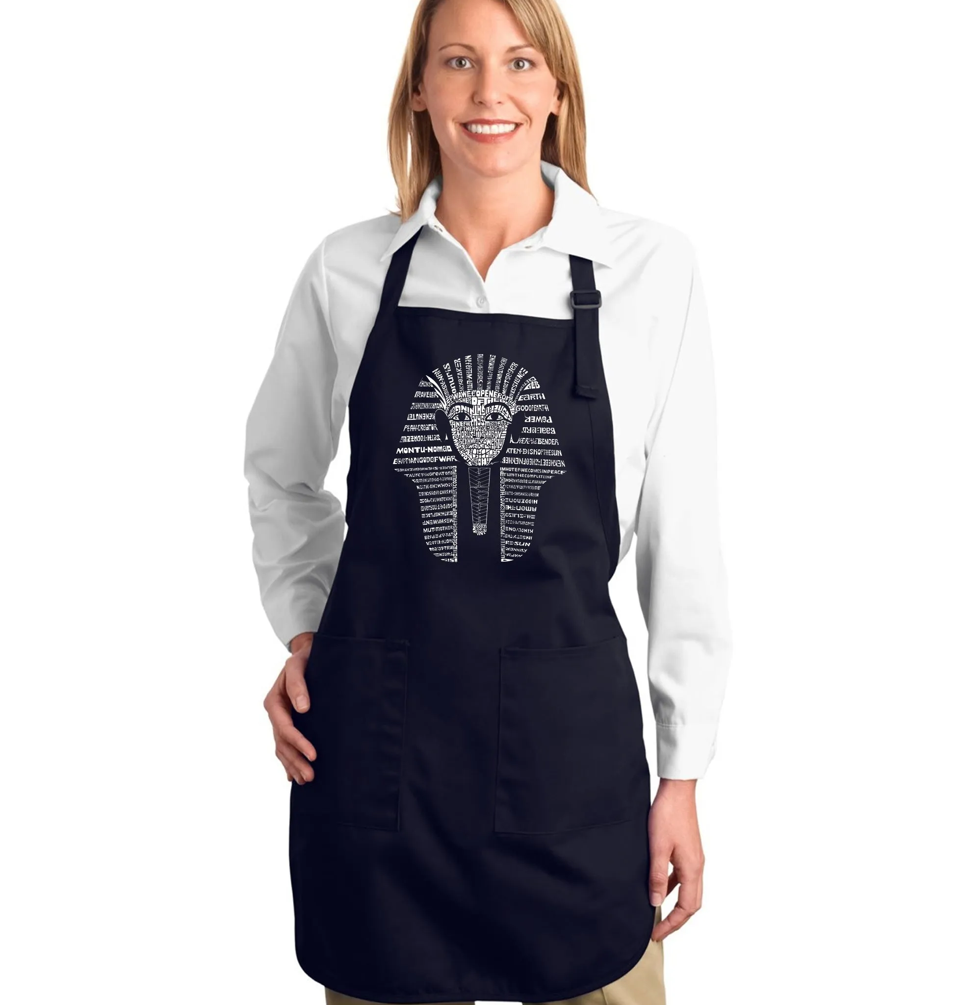 KING TUT - Full Length Word Art Apron sold by LA Pop Art product image thumbnail 4
