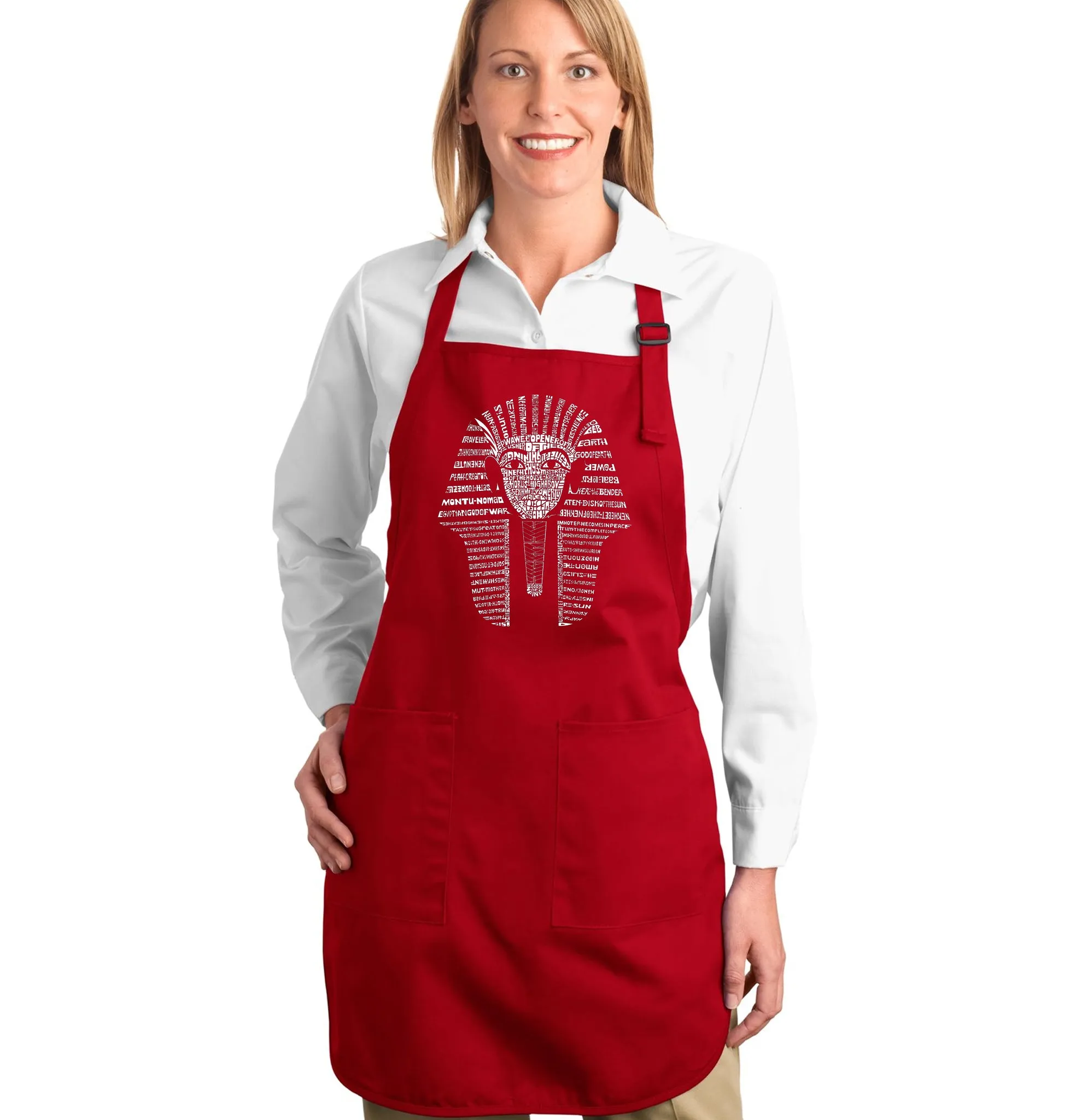 KING TUT - Full Length Word Art Apron sold by LA Pop Art product image thumbnail 3