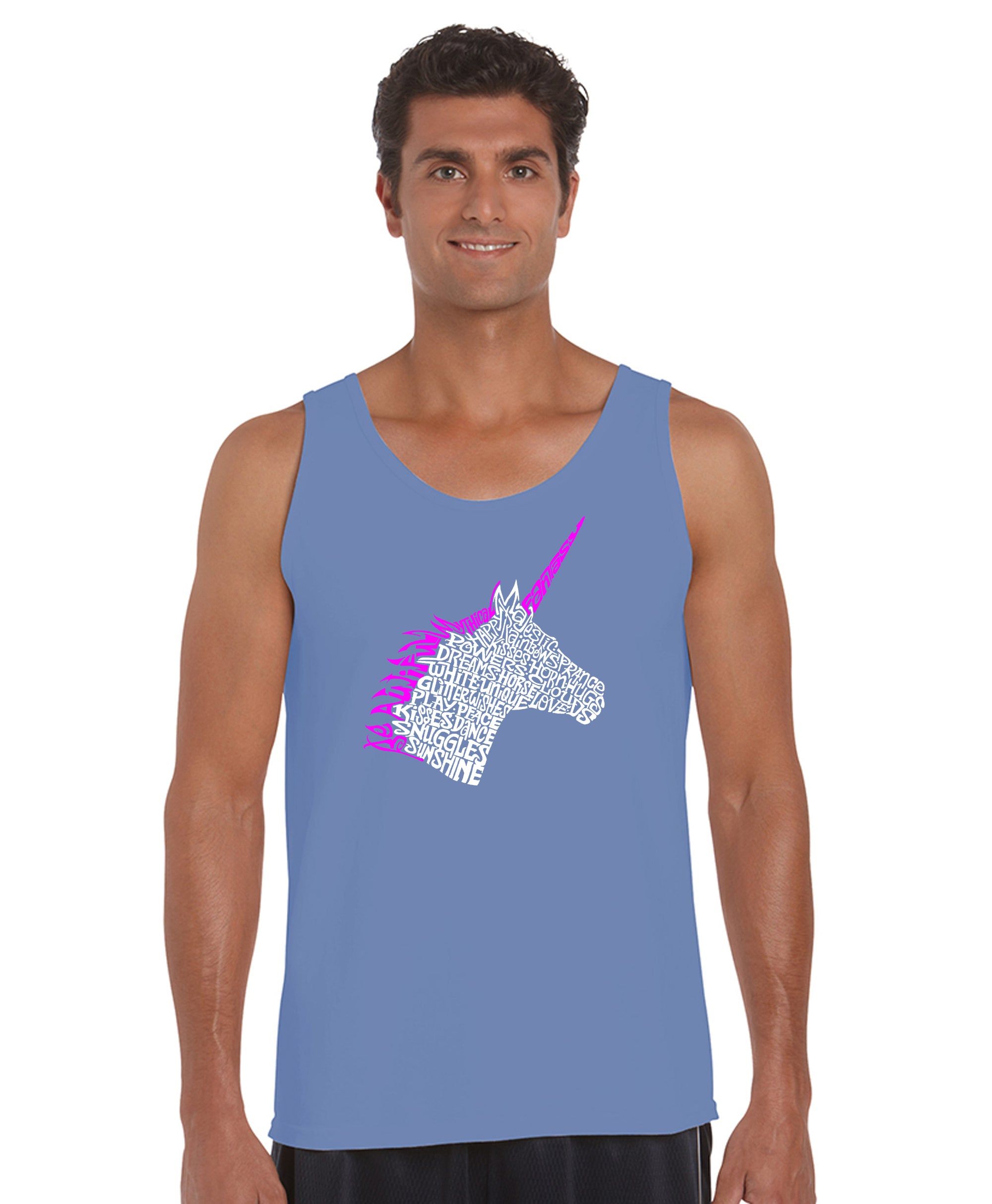 Unicorn - Men's Word Art Tank Top sold by LA Pop Art product image thumbnail 3