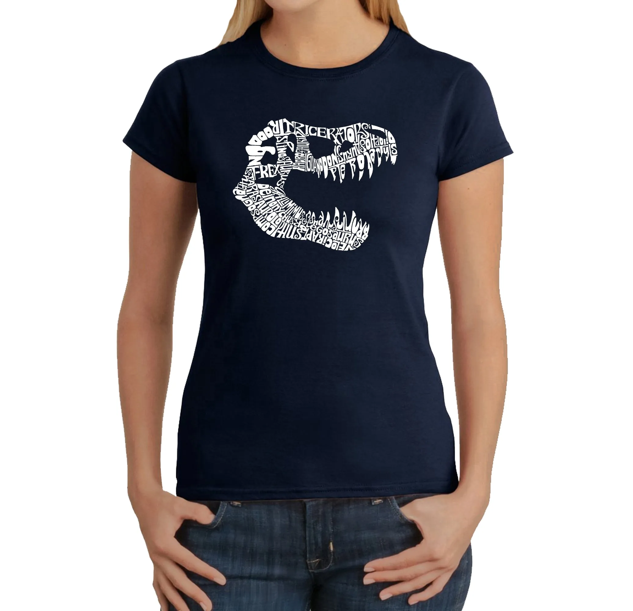 TREX - Women's Word Art T-Shirt sold by LA Pop Art product image thumbnail 3