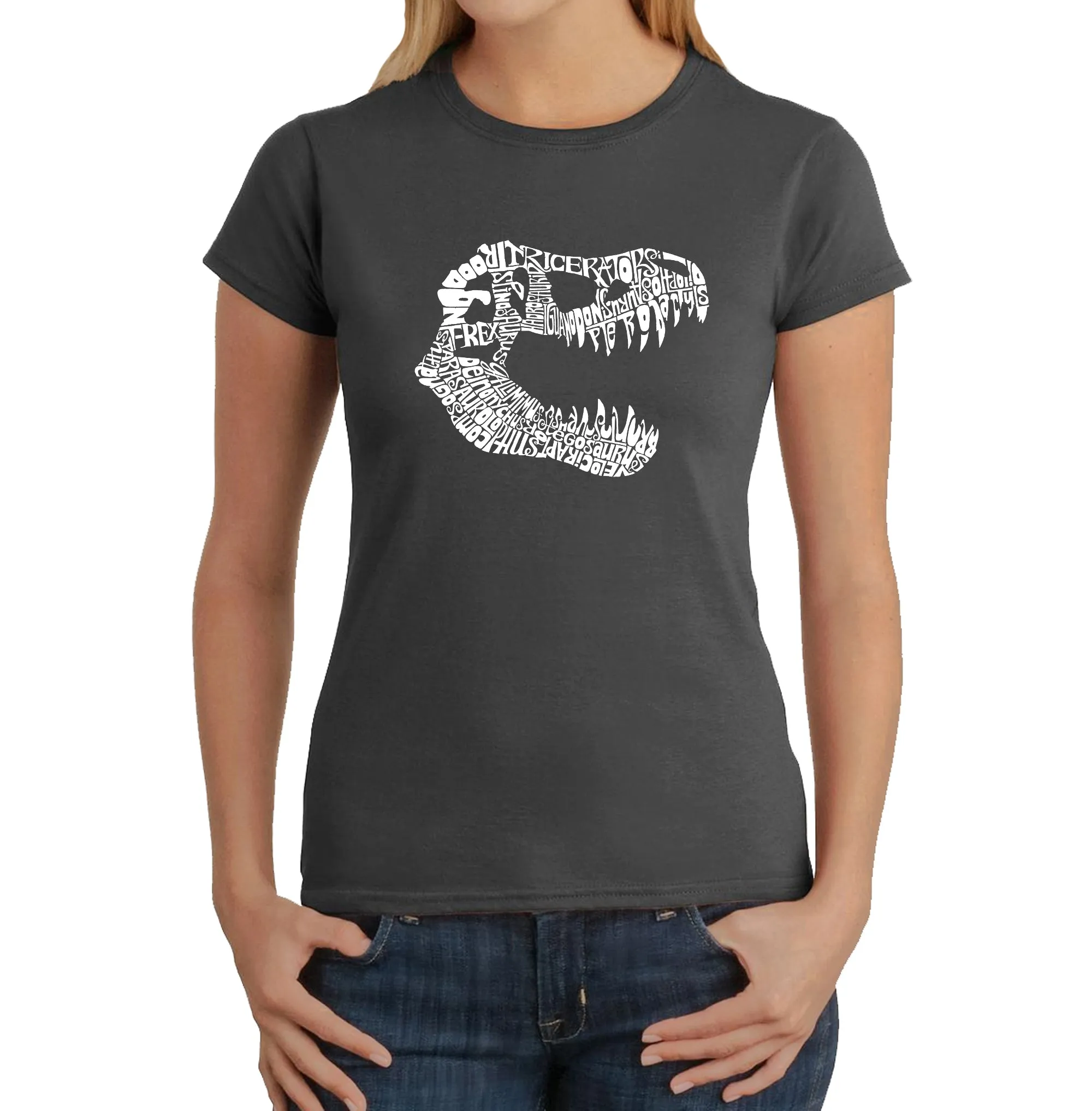TREX - Women's Word Art T-Shirt sold by LA Pop Art product image thumbnail 4