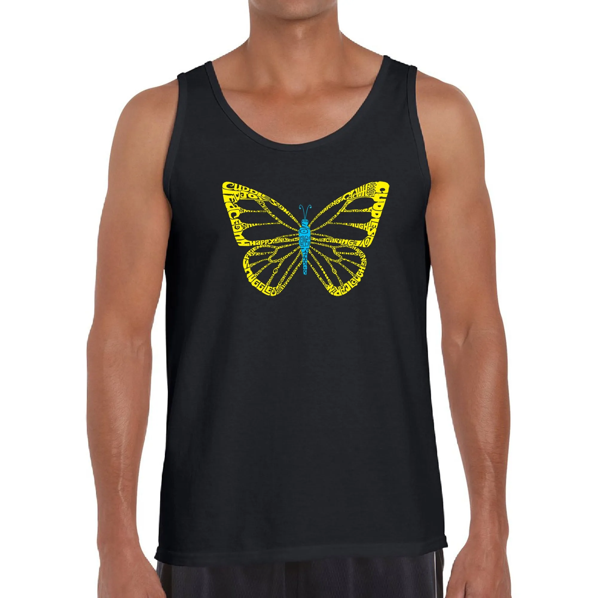 Butterfly - Men's Word Art Tank Top sold by LA Pop Art