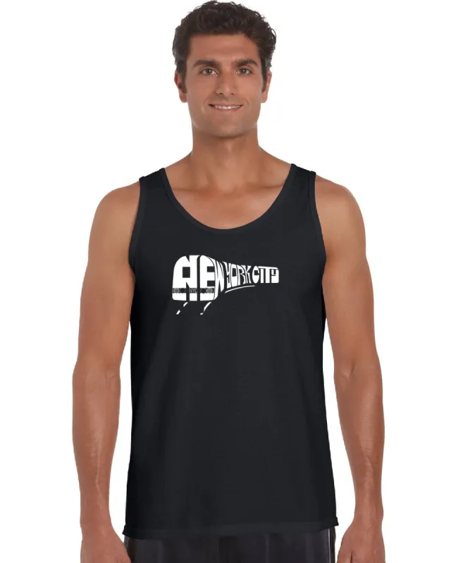 NY SUBWAY - Men's Word Art Tank Top sold by LA Pop Art