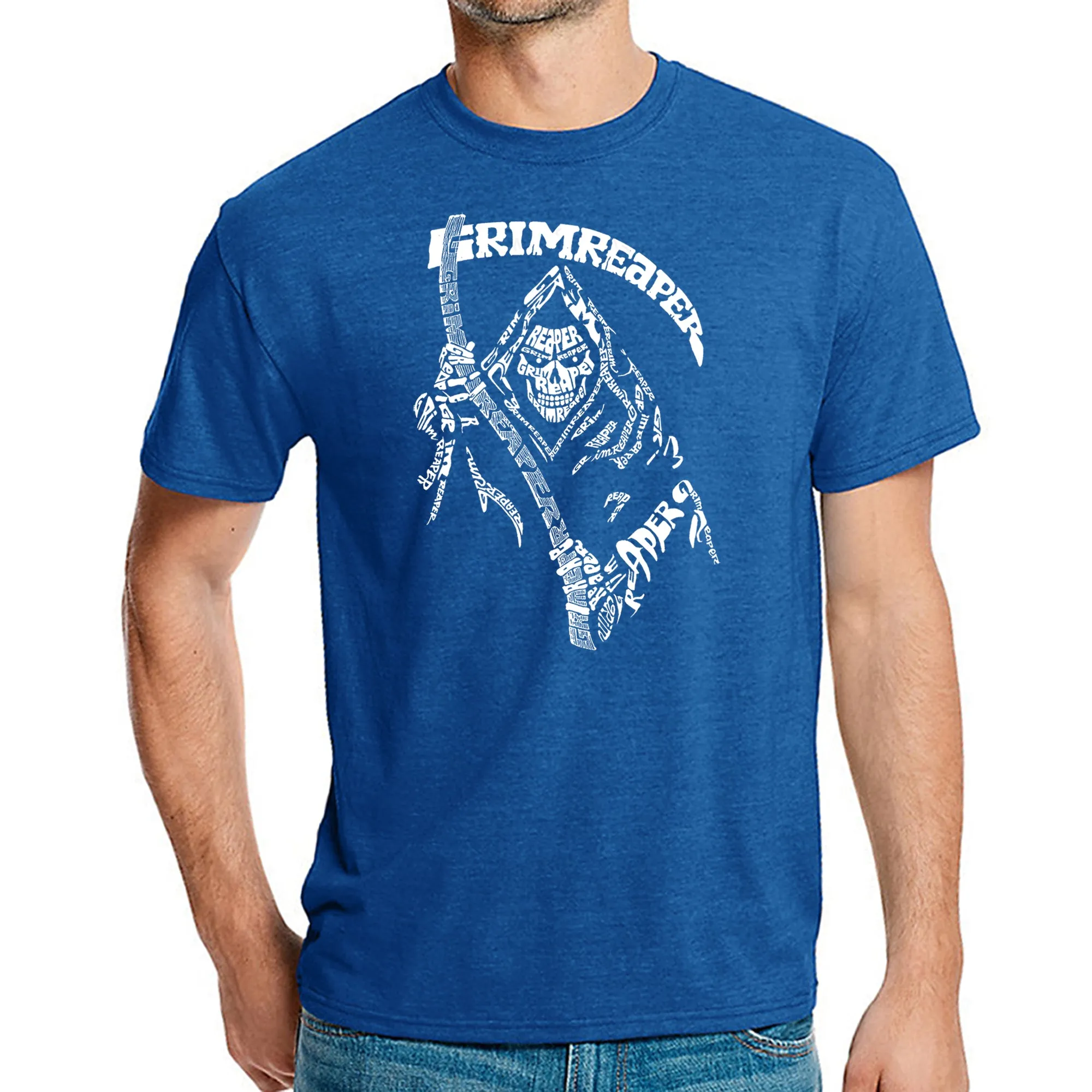 Grim Reaper - Men's Premium Blend Word Art T-Shirt sold by LA Pop Art product image thumbnail 4