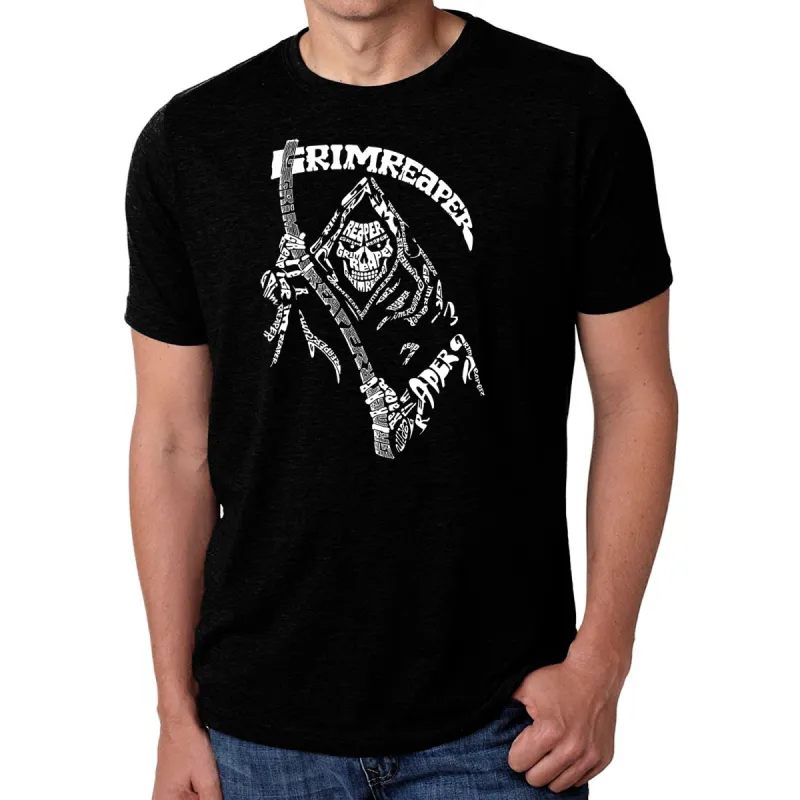 Grim Reaper  - Men's Premium Blend Word Art T-Shirt sold by LA Pop Art