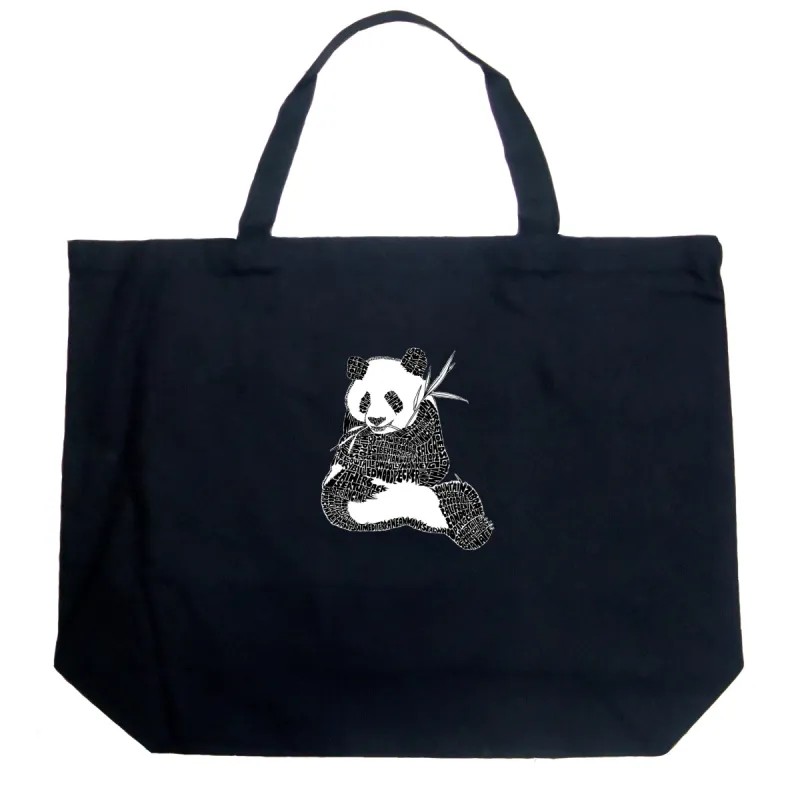 ENDANGERED SPECIES - Large Word Art Tote Bag sold by LA Pop Art