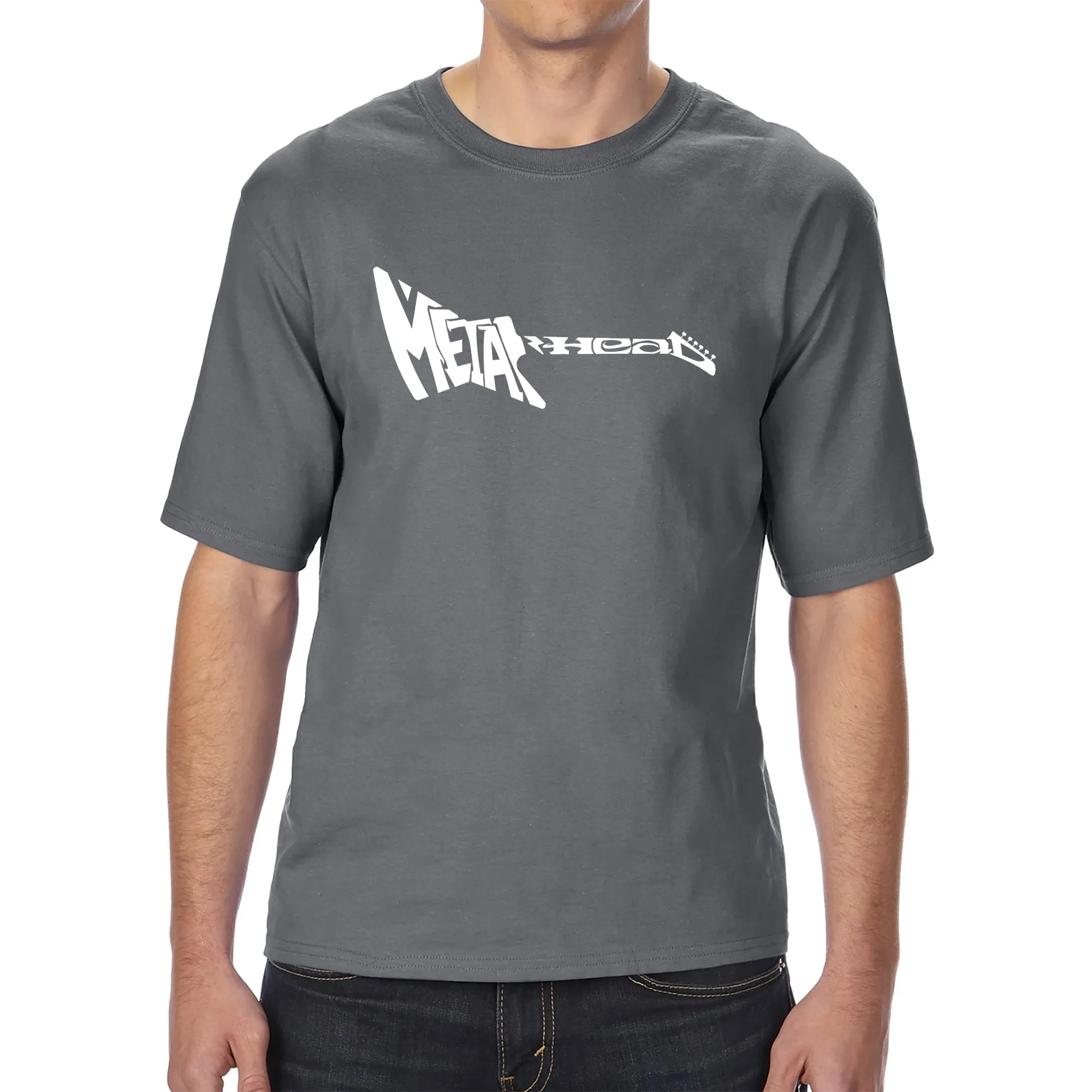 Metal Head - Men's Tall Word Art T-Shirt sold by LA Pop Art product image thumbnail 4