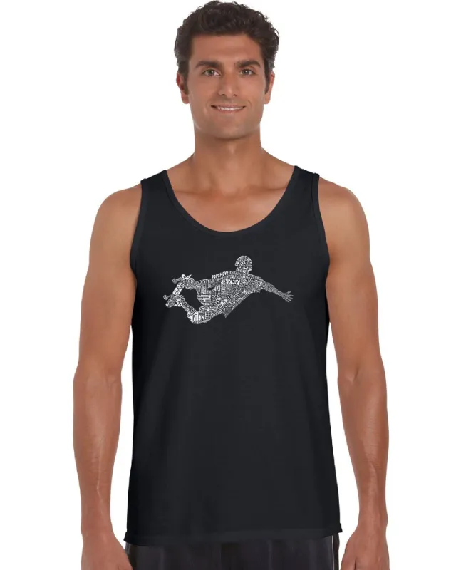 POPULAR SKATING MOVES & TRICKS - Men's Word Art Tank Top sold by LA Pop Art