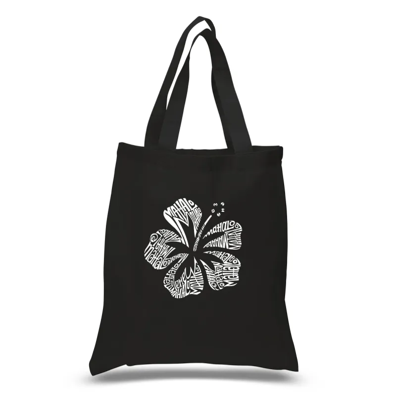 Mahalo - Small Word Art Tote Bag sold by LA Pop Art