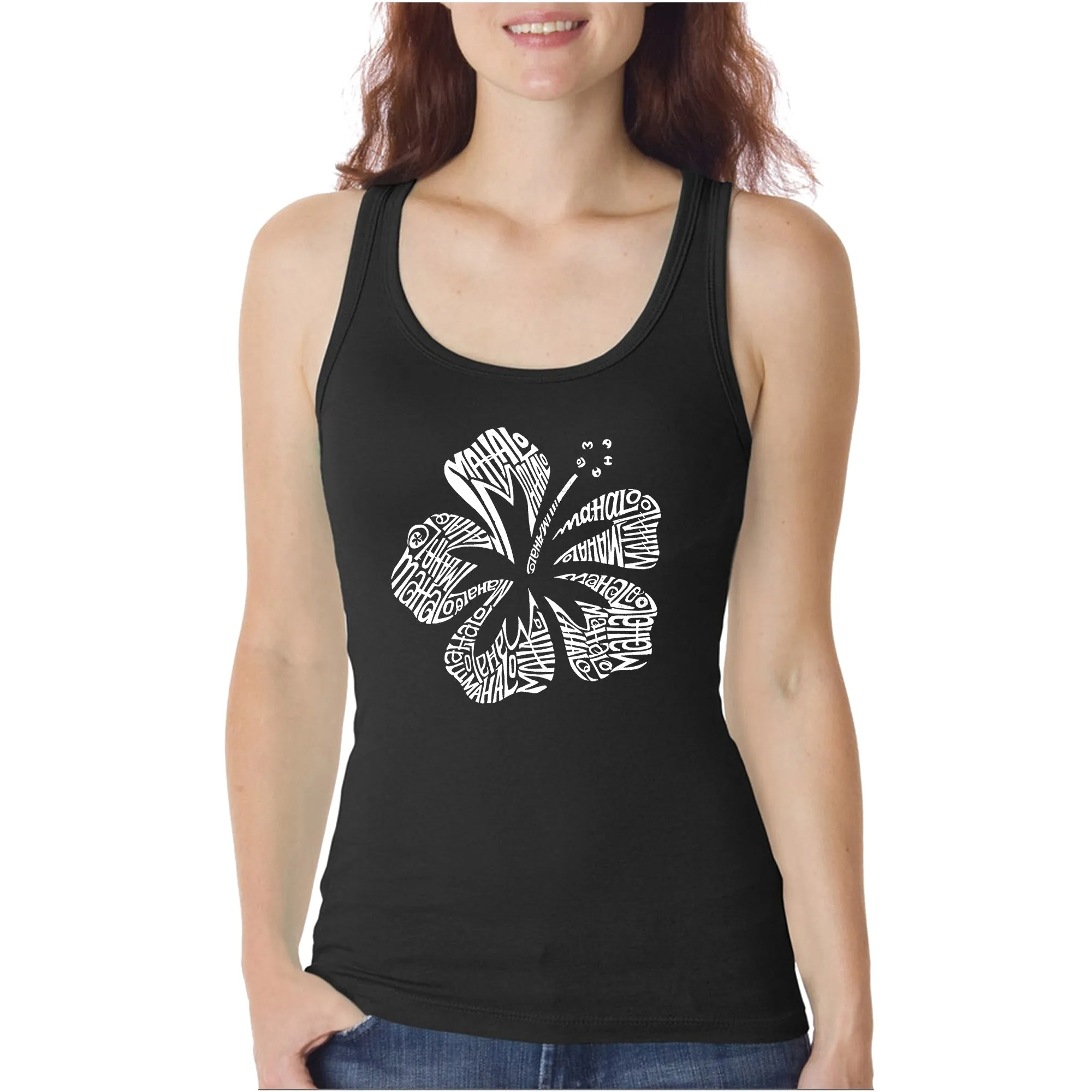 Mahalo - Women's Word Art Tank Top sold by LA Pop Art