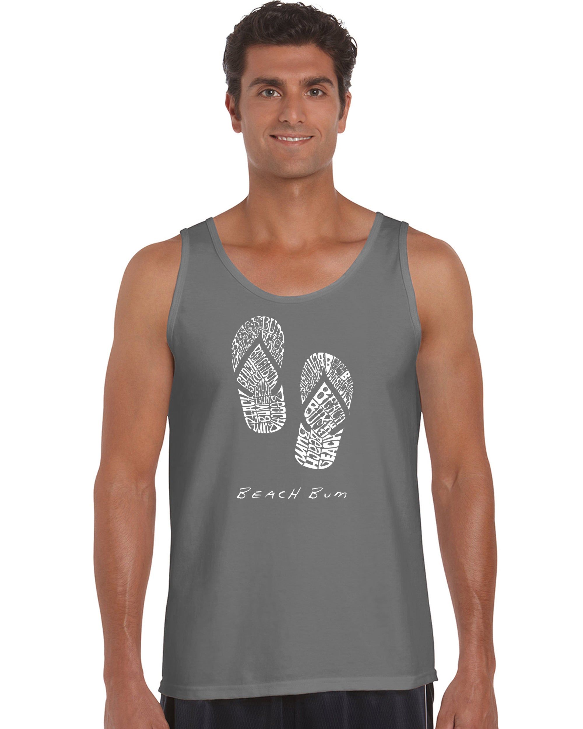 BEACH BUM - Men's Word Art Tank Top sold by LA Pop Art product image thumbnail 5