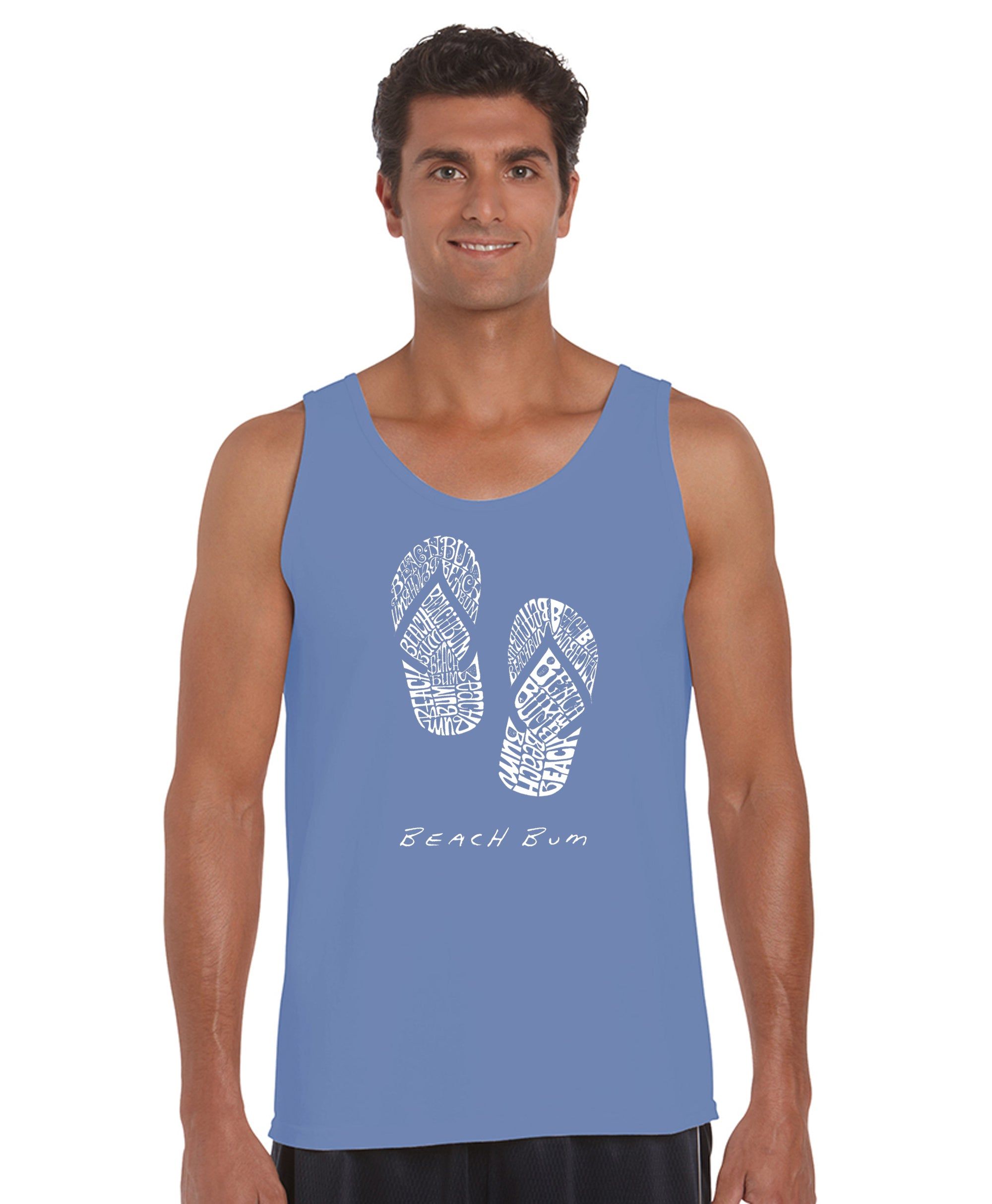 BEACH BUM - Men's Word Art Tank Top sold by LA Pop Art product image thumbnail 3