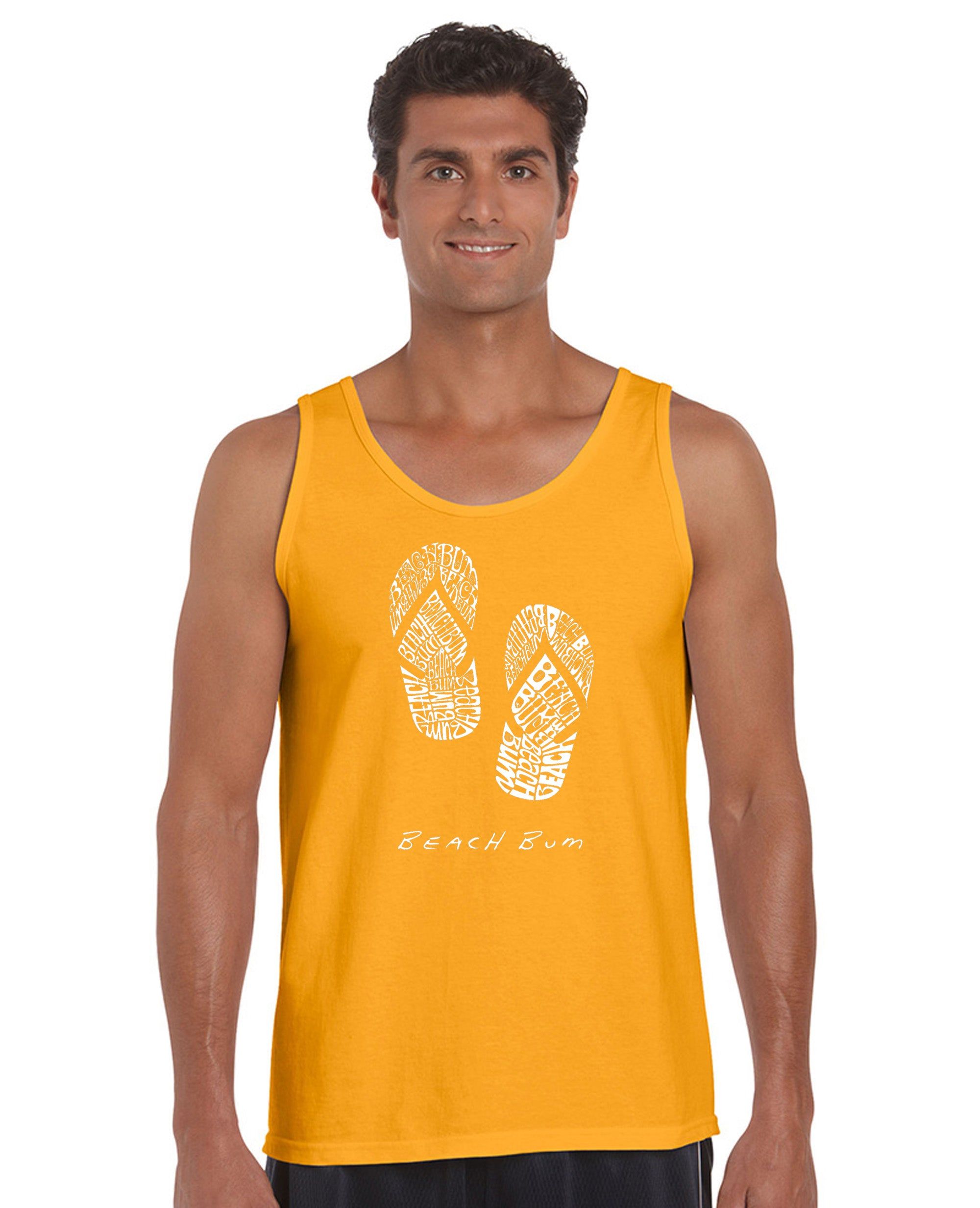 BEACH BUM - Men's Word Art Tank Top sold by LA Pop Art product image thumbnail 4