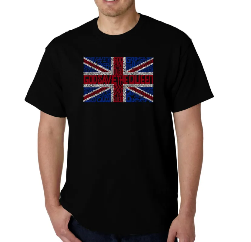 God Save The Queen - Men's Word Art T-Shirt sold by LA Pop Art