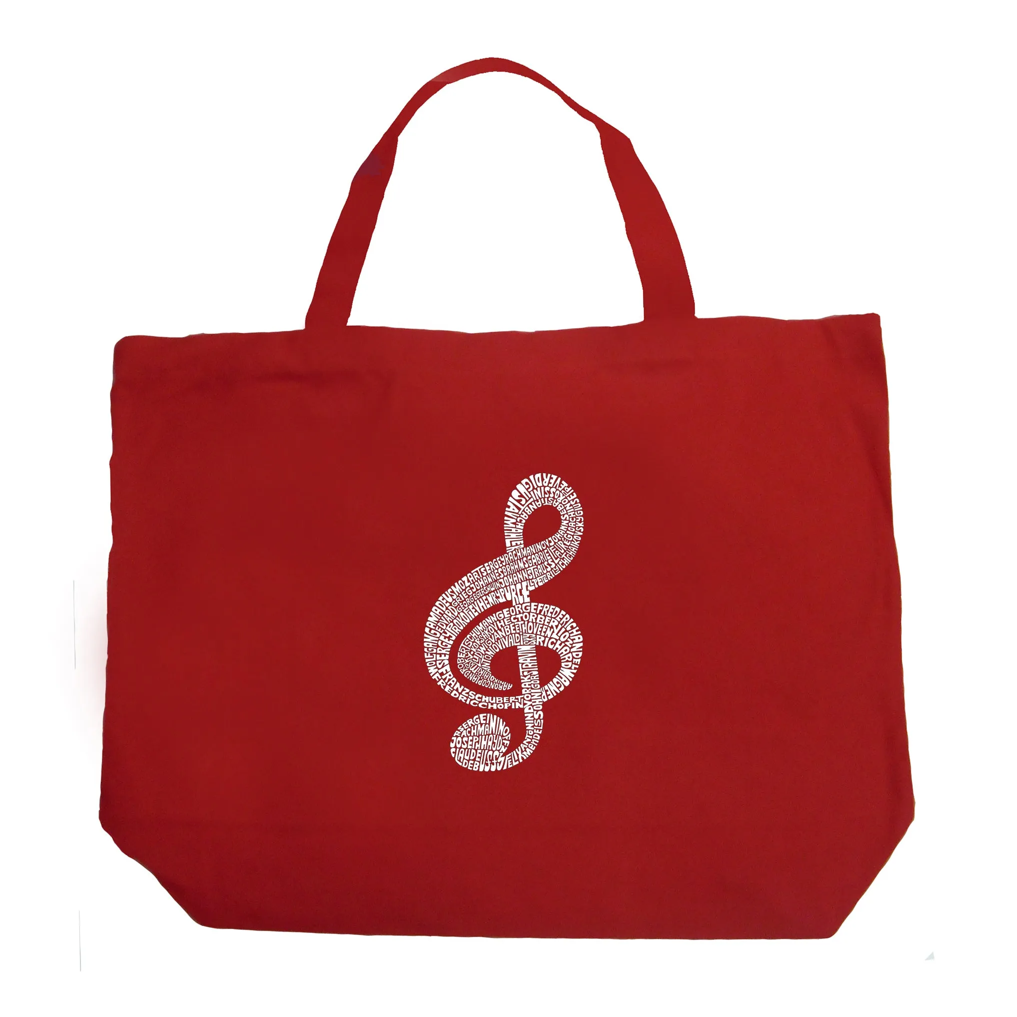 Music Note - Large Word Art Tote Bag sold by LA Pop Art product image thumbnail 4