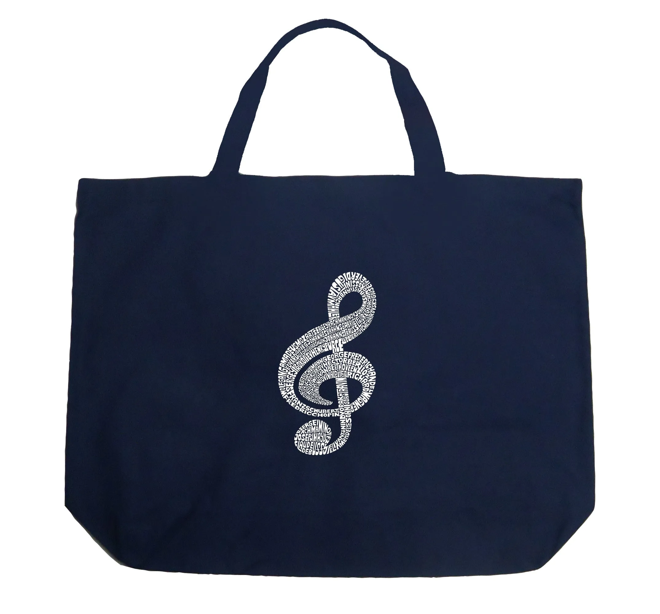 Music Note - Large Word Art Tote Bag sold by LA Pop Art product image thumbnail 3